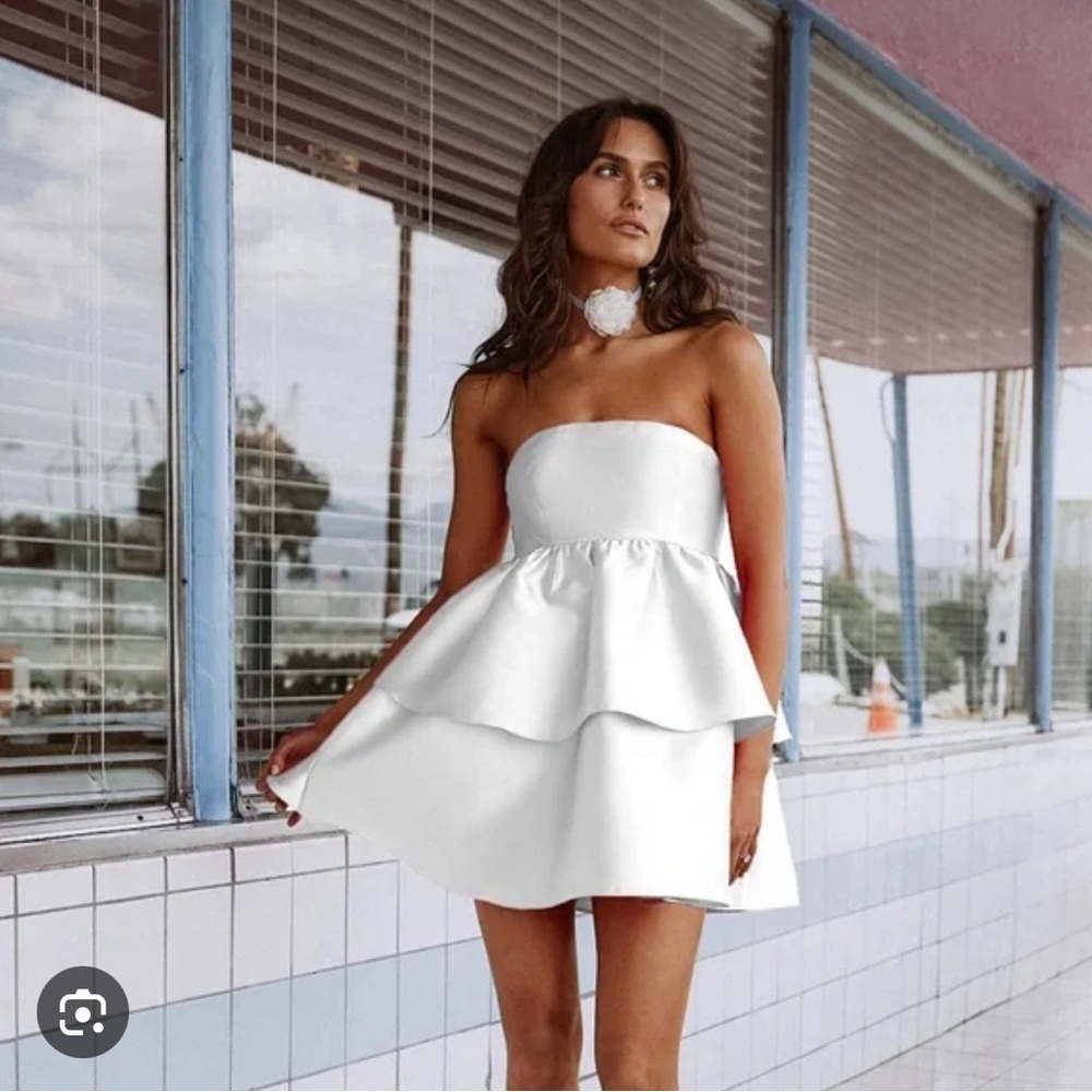 12th TRIBE - WHITE / IVORY BABY DOLL DRESS SIZE SMALL